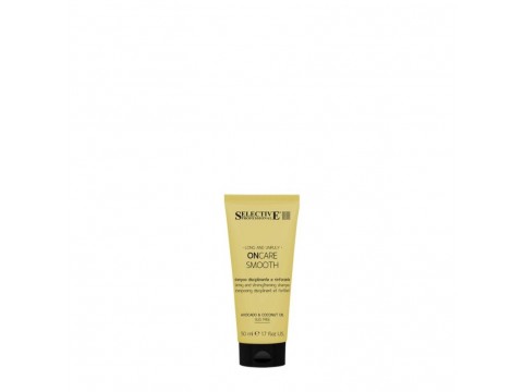 SELECTIVE Smooth plauko kutikulę lyginantis šampūnas on care, 50ml